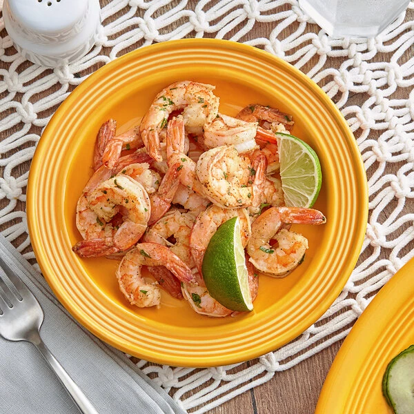 Acopa Capri 7" Mango Orange Stoneware Plate - 24/Case 1 Acopa Capri 7" Mango Orange Stoneware Plate - 24/Case