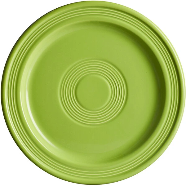Sample - Acopa Capri 9" Bamboo Green Stoneware Plate 2 Sample - Acopa Capri 9" Bamboo Green Stoneware Plate - Image 2