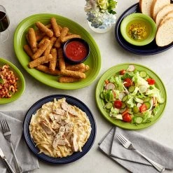 Acopa Capri 13 3/4" X 10 1/2" Bamboo Green Oval Stoneware Coupe Platter - 12/Case 9 Acopa Capri 13 3/4" X 10 1/2" Bamboo Green Oval Stoneware Coupe Platter - 12/Case -Acopa Sales 2223572