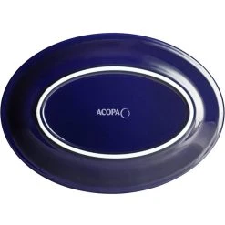 Sample - Acopa Capri 9 3/4" X 7" Deep Sea Cobalt Oval Stoneware Coupe Platter 7 Sample - Acopa Capri 9 3/4" X 7" Deep Sea Cobalt Oval Stoneware Coupe Platter -Acopa Sales 2223658