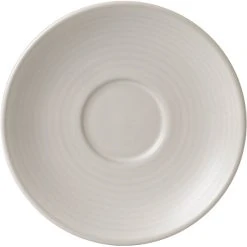 Dudson Evo 6 3/8" Matte Pearl Stoneware Saucer By Arc Cardinal - 24/Case