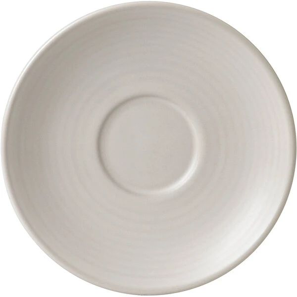 Dudson Evo 6 3/8" Matte Pearl Stoneware Saucer By Arc Cardinal - 24/Case 1 Dudson Evo 6 3/8" Matte Pearl Stoneware Saucer By Arc Cardinal - 24/Case