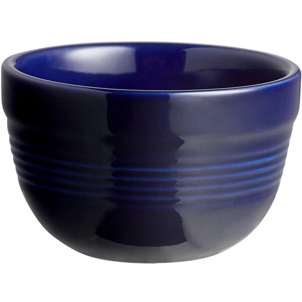 Acopa Capri 8 Oz. Deep Sea Cobalt Stoneware Bouillon - 36/Case 2 Acopa Capri 8 Oz. Deep Sea Cobalt Stoneware Bouillon - 36/Case - Image 2