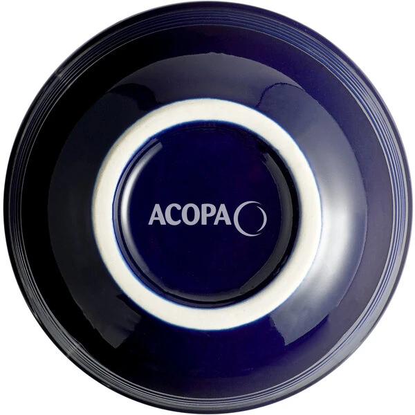 Acopa Capri 8 Oz. Deep Sea Cobalt Stoneware Bouillon - 36/Case 3 Acopa Capri 8 Oz. Deep Sea Cobalt Stoneware Bouillon - 36/Case - Image 3