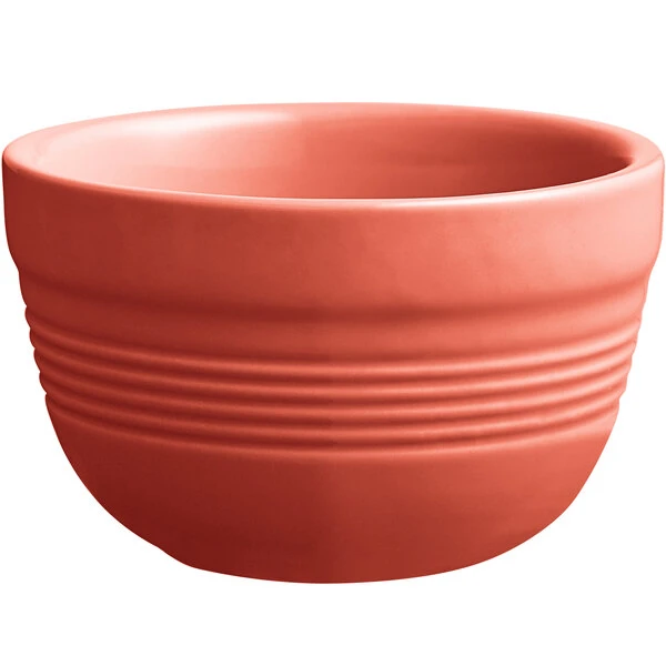 Acopa Capri 8 Oz. Coral Reef Stoneware Bouillon - 36/Case 2 Acopa Capri 8 Oz. Coral Reef Stoneware Bouillon - 36/Case - Image 2