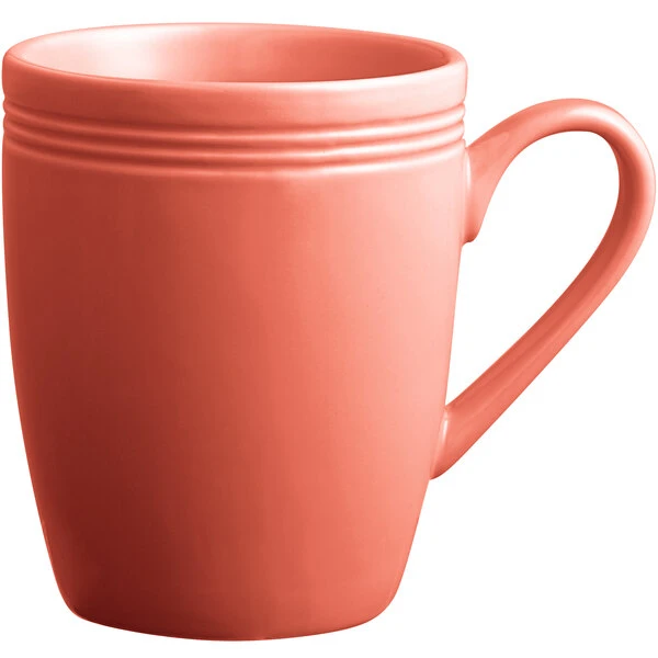 Acopa Capri 12 Oz. Coral Reef Stoneware Mug - 24/Case 2 Acopa Capri 12 Oz. Coral Reef Stoneware Mug - 24/Case - Image 2