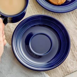 Sample - Acopa Capri 6" Deep Sea Cobalt China Saucer