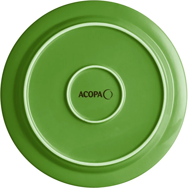 Acopa Capri 10" Palm Green Stoneware Plate - 12/Case 3 Acopa Capri 10" Palm Green Stoneware Plate - 12/Case - Image 3