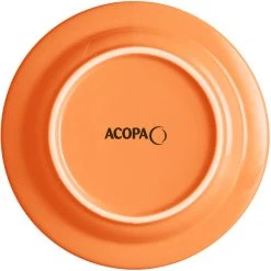 Acopa Capri 6 1/8" Valencia Orange Stoneware Plate - 12/Pack -Acopa Sales 2227449