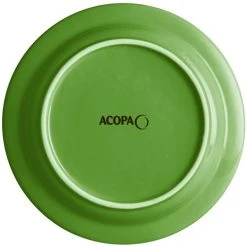 Acopa Capri 7" Palm Green Stoneware Plate - 12/Pack -Acopa Sales 2227778