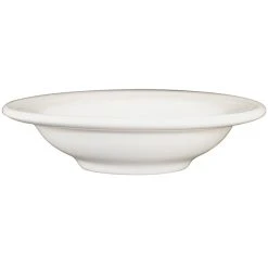 International Tableware York 3.5 Oz. Ivory (American White) Embossed Stoneware Fruit Bowl - 36/Case