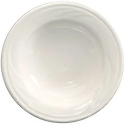 Alternative view of International Tableware York 3.5 Oz. Ivory (American White) Embossed Stoneware Fruit Bowl - 36/Case