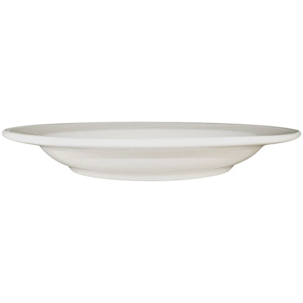 International Tableware York 28 Oz. Ivory (American White) Embossed Wide Rim Stoneware Pasta Bowl - 12/Case 1 International Tableware York 28 Oz. Ivory (American White) Embossed Wide Rim Stoneware Pasta Bowl - 12/Case