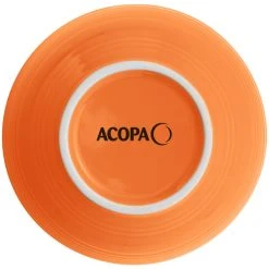 Acopa Capri 13 Oz. Valencia Orange Stoneware Nappie Bowl - 12/Pack -Acopa Sales 2257301