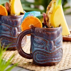World Tableware 16 Oz. Brown Tiki Mug - 12/Case