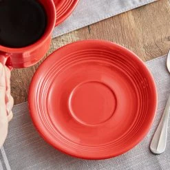 Sample - Acopa Capri 6" Passion Fruit Red China Saucer