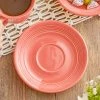 Acopa Capri 6" Coral Reef Stoneware Saucer - 12/Pack