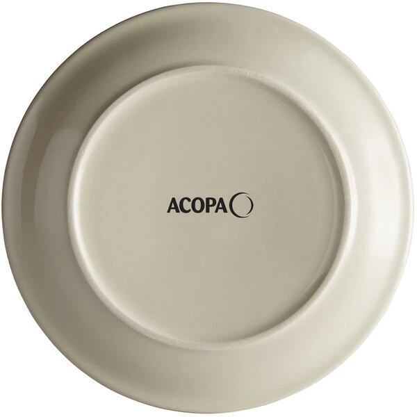 Acopa 6 1/2" Brown Speckle Narrow Rim Stoneware Plate - 36/Case 3 Acopa 6 1/2" Brown Speckle Narrow Rim Stoneware Plate - 36/Case - Image 3