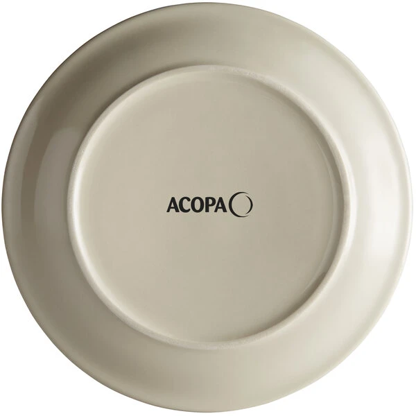 Acopa 9" Brown Speckle Narrow Rim Stoneware Plate - 24/Case 3 Acopa 9" Brown Speckle Narrow Rim Stoneware Plate - 24/Case - Image 3
