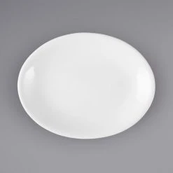 Acopa 9 3/4" X 7 1/2" Bright White Oval Coupe Stoneware Platter - 4/Pack 7 Acopa 9 3/4" X 7 1/2" Bright White Oval Coupe Stoneware Platter - 4/Pack -Acopa Sales 2295923