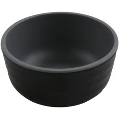 GET Enterprises GET Roca Matte 3 Oz. Black Melamine Sauce Dish - 72/Case