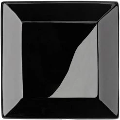 Acopa 8" Glossy Black Square Stoneware Plate - 4/Pack 11 Acopa 8" Glossy Black Square Stoneware Plate - 4/Pack -Acopa Sales 2303766