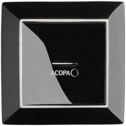 Acopa 9 1/4" Glossy Black Square Stoneware Plate - 12/Case 7 Acopa 9 1/4" Glossy Black Square Stoneware Plate - 12/Case -Acopa Sales 2303767