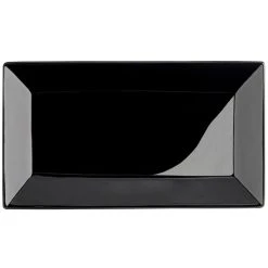 Acopa 10" X 5 1/2" Glossy Black Rectangular Stoneware Platter - 4/Pack 11 Acopa 10" X 5 1/2" Glossy Black Rectangular Stoneware Platter - 4/Pack -Acopa Sales 2304080