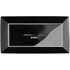 Acopa 14 1/2" X 8 1/4" Glossy Black Rectangular Stoneware Platter - 12/Case 6 Acopa 14 1/2" X 8 1/4" Glossy Black Rectangular Stoneware Platter - 12/Case -Acopa Sales 2304356