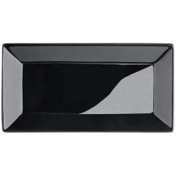 Acopa 8 1/2" X 4 1/2" Glossy Black Rectangular Stoneware Platter - 6/Pack 8 Acopa 8 1/2" X 4 1/2" Glossy Black Rectangular Stoneware Platter - 6/Pack -Acopa Sales 2304363