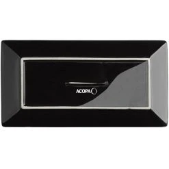 Acopa 8 1/2" X 4 1/2" Glossy Black Rectangular Stoneware Platter - 6/Pack 9 Acopa 8 1/2" X 4 1/2" Glossy Black Rectangular Stoneware Platter - 6/Pack -Acopa Sales 2304364