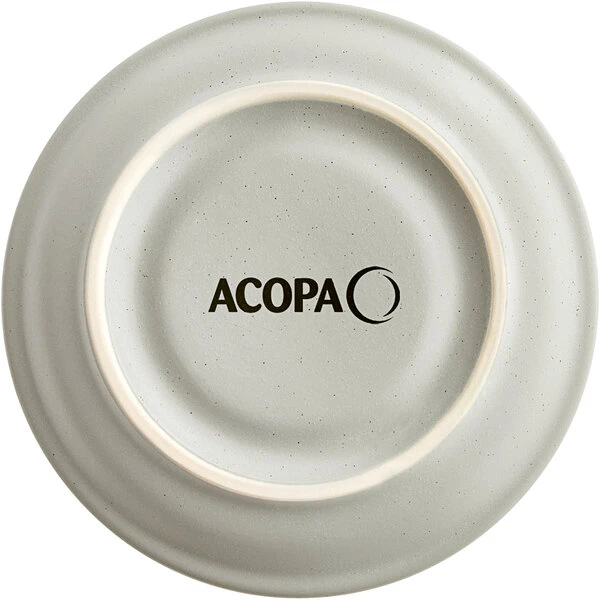 Acopa Embers 5 1/2" Grey Matte Stoneware Saucer - 24/Case 3 Acopa Embers 5 1/2" Grey Matte Stoneware Saucer - 24/Case - Image 3