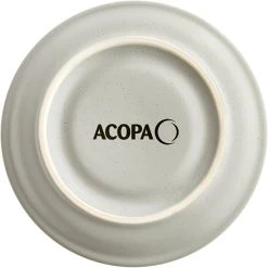 Sample - Acopa Embers 5 1/2" Grey Matte Stoneware Saucer -Acopa Sales 2320345