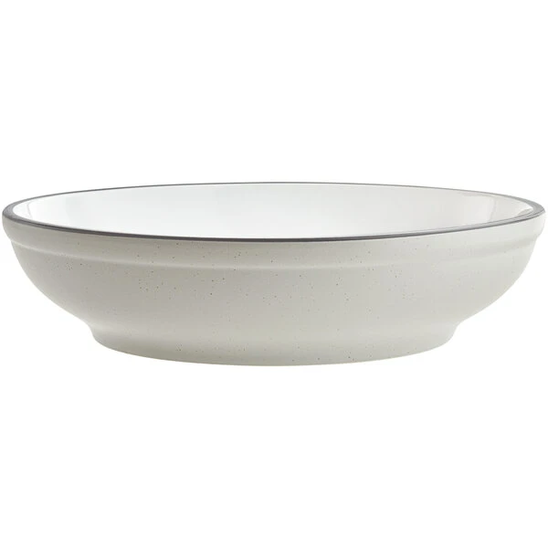 Acopa Embers 32 Oz. Grey Matte Stoneware Pasta Bowl - 12/Case 2 Acopa Embers 32 Oz. Grey Matte Stoneware Pasta Bowl - 12/Case - Image 2