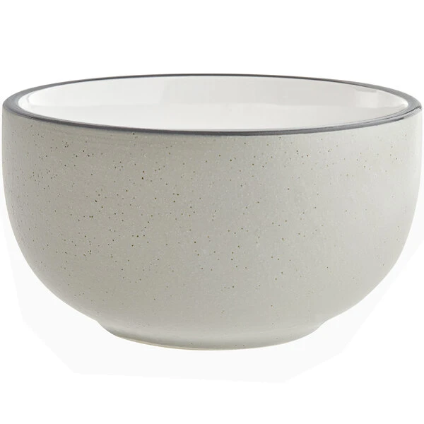 Acopa Embers 18 Oz. Grey Matte Stoneware Bowl - 12/Case 2 Acopa Embers 18 Oz. Grey Matte Stoneware Bowl - 12/Case - Image 2
