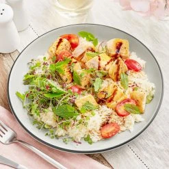 Sample - Acopa Embers 9 1/2" Grey Matte Coupe Stoneware Plate