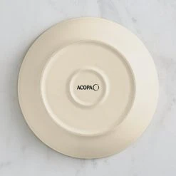 Acopa Embers 32 Oz. Cream White Matte Stoneware Pasta Bowl - 12/Case -Acopa Sales 2323340