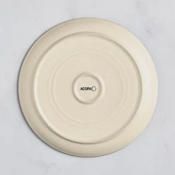 Acopa Embers 9 1/2" Cream White Matte Coupe Stoneware Plate - 12/Case 8 Acopa Embers 9 1/2" Cream White Matte Coupe Stoneware Plate - 12/Case -Acopa Sales 2323352
