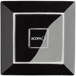 Sample - Acopa 10" Glossy Black Square Stoneware Plate -Acopa Sales 2323561