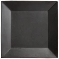 Alternative view of Sample - Acopa 10" Matte Black Square Stoneware Plate