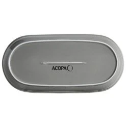 Sample - Acopa Keystone 14" X 6 3/4" Granite Gray Stoneware Oblong Coupe Platter 6 Sample - Acopa Keystone 14" X 6 3/4" Granite Gray Stoneware Oblong Coupe Platter -Acopa Sales 2324182