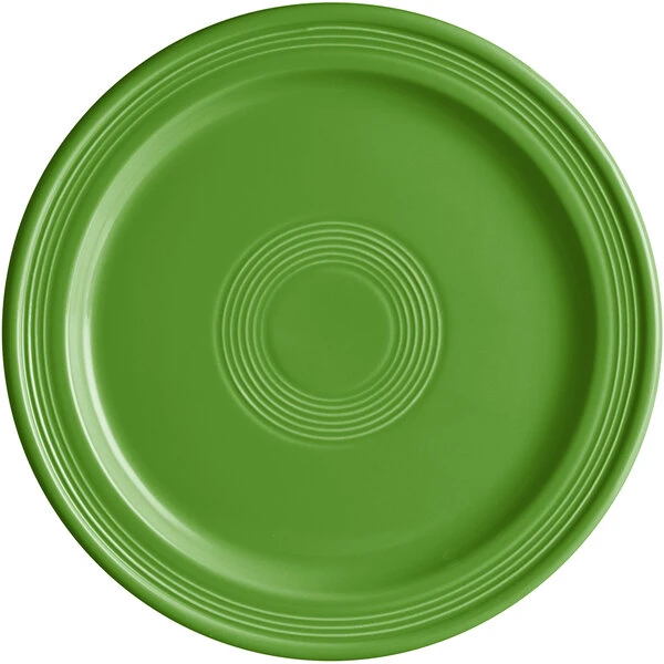 Sample - Acopa Capri 10" Palm Green Stoneware Plate 2 Sample - Acopa Capri 10" Palm Green Stoneware Plate - Image 2