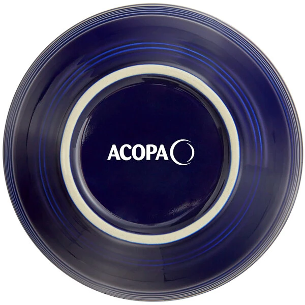 Sample - Acopa Capri 19 Oz. Deep Sea Cobalt Stoneware Bistro Bowl 3 Sample - Acopa Capri 19 Oz. Deep Sea Cobalt Stoneware Bistro Bowl - Image 3
