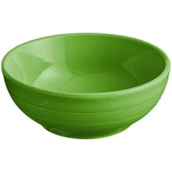 Alternative view of Sample - Acopa Capri 19 Oz. Palm Green Stoneware Bistro Bowl