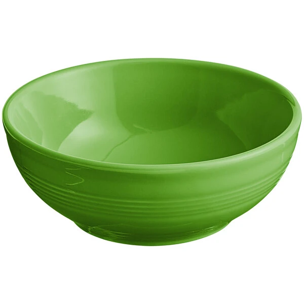 Sample - Acopa Capri 19 Oz. Palm Green Stoneware Bistro Bowl 2 Sample - Acopa Capri 19 Oz. Palm Green Stoneware Bistro Bowl - Image 2
