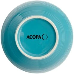 Sample - Acopa Capri 19 Oz. Caribbean Turquoise Stoneware Bistro Bowl 7 Sample - Acopa Capri 19 Oz. Caribbean Turquoise Stoneware Bistro Bowl -Acopa Sales 2324340
