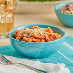 Sample - Acopa Capri 19 Oz. Caribbean Turquoise Stoneware Bistro Bowl