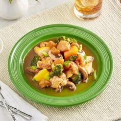 Sample - Acopa Capri 9" Palm Green Stoneware Plate