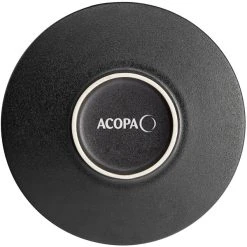 Sample - Acopa Heika 7 11/16" Black Matte Textured Coupe Stoneware Plate -Acopa Sales 2324367