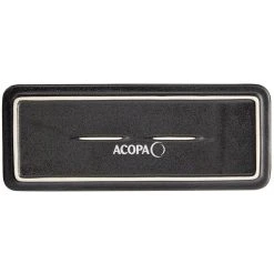 Sample - Acopa Heika 11 7/16" X 4 1/2" Black Matte Textured Rectangular Flat Stoneware Plate -Acopa Sales 2324418